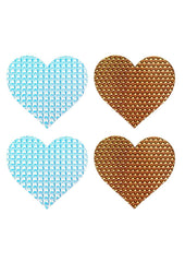 3d Metallic Hearts