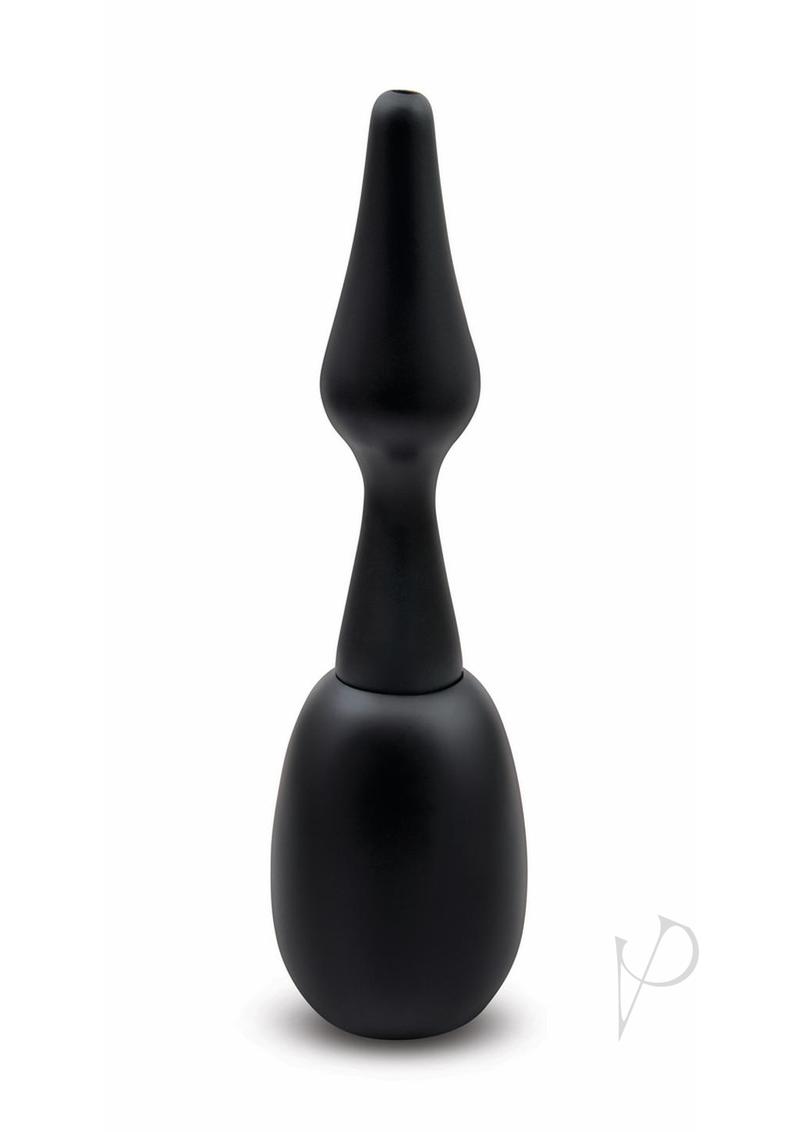Aquaclean 150ml One Way Valve Douche with Butt Plug Nozzle - Black
