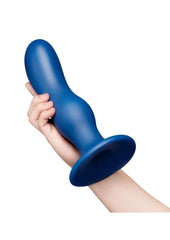 B-Vibe Milk Curved Anal Trainer with Tapered Tip and Suction Cup