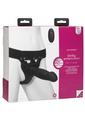 Body Extensions Be Risque Silicone Strap-On Rechargeable Vibrating Harness with Dildo and Remote