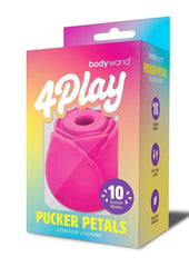 Bodywand 4play Pucker Petals Rechargeable Clitoral Stimulator - Pink