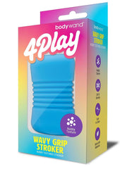 Bodywand 4play Wavey Grip Stroker - Blue