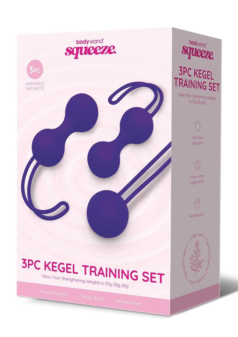 Bodywand Squeeze 3pc Kegel Training Set 37-65g - Purple