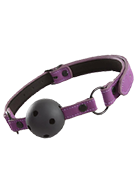 Nocturnal Collection Adjustable Silicone Ball Gag - Black