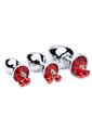 Booty Sparks Gemstones Red Jasper with Bells Anal Plug