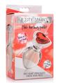 Booty Sparks Red Heart Gem Glass Anal Plug