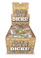 Candyprints Suck A Bag Of Dicks Counter - 100 Bags/Display/Per Display