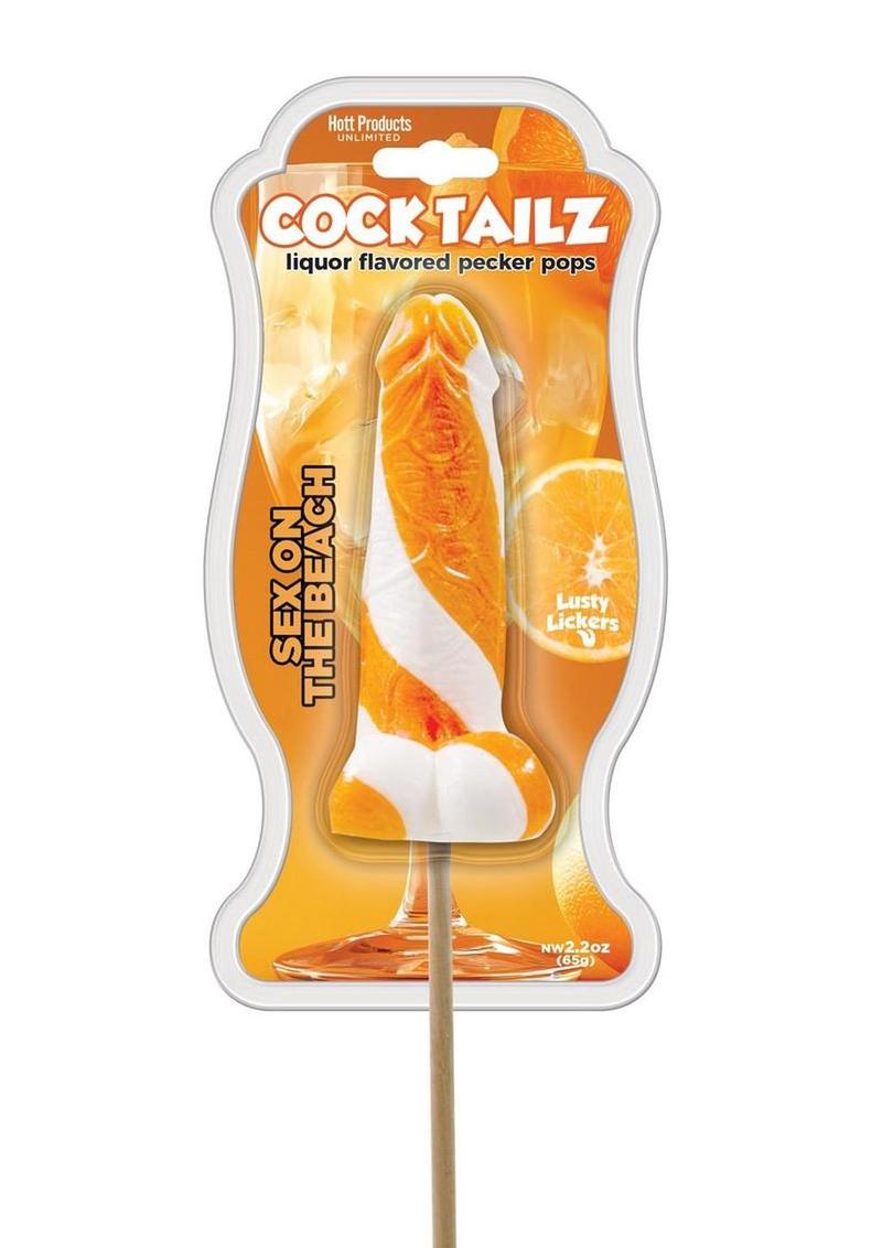 Cocktails Liquor Flavored Pecker Pops - Orange - Orange