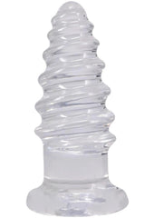 Crystal Jellies Anal Twist - Clear - 7in