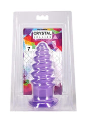 Crystal Jellies Anal Twist - Purple - 7in