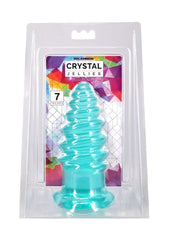 Crystal Jellies Anal Twist - Teal - 7in