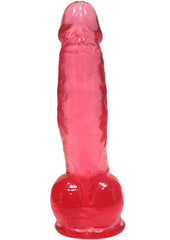 Crystal Jellies Curved Realistic Cock with Balls