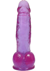 Crystal Jellies Curved Realistic Cock with Balls