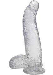 Crystal Jellies Curved Realistic Cock with Balls