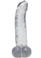 Crystal Jellies Curved Realistic Cock with Balls