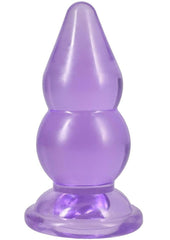 Crystal Jellies Double Pop Plug - Purple - 6in