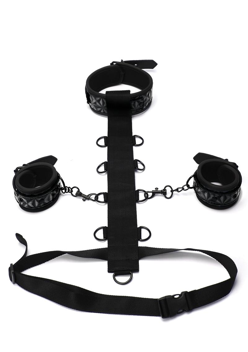 Diamond 3pc Adjustable Restraint - Black - Set