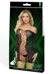 Diamond Mesh Cutout Mindress-Glow In The Dark-Os