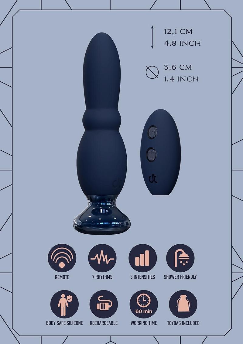 Dreamtoys Glam Beaded Anal Vibe - Blue