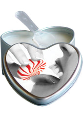 Earthly Body Hemp Seed Heart-Shaped Edible Massage Candle Mint - 4oz