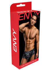 Envy Camo Trunks W/Dog Tag-Camo/Blk-Sm