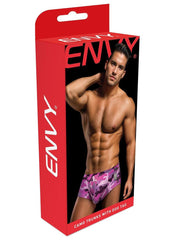 Envy Camo Trunks W/Dog Tag-Camo/Pnk-Lxl