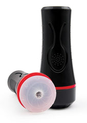 Envy Frost Squeezable Vibrate Ass Stroke - Black/Clear