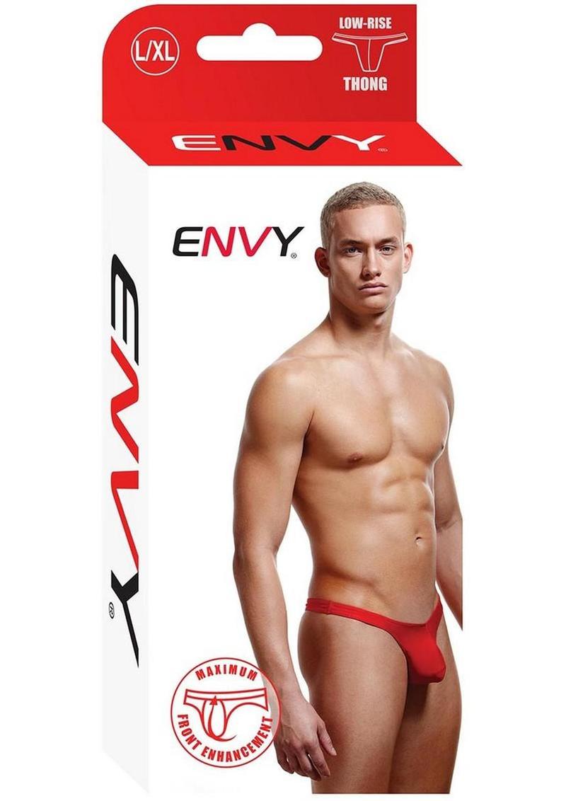 Envy Menswear Low Rise Thong - Red - Large/XLarge