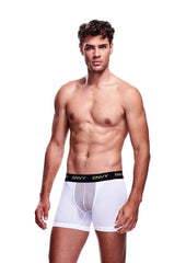 Envy Mesh Long Boxer - White - Large/XLarge