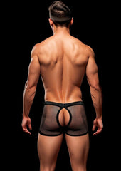 Envy Snap Down Mesh Boxer Brief Red-S/M - Black/Red