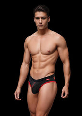 Envy Sport Mesh Jock Black Sm