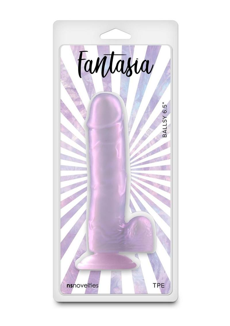Fantasia Ballsy Dildo - Purple - 6.5in