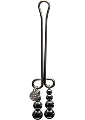 Fifty Shades Darker Just Sensation Beaded Clitoral Clamp - Metal/Silver