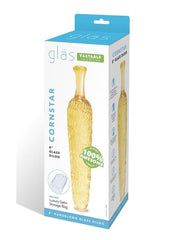 Glas Cornstar 8 Glass Dildo - Yellow