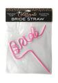 Glitterati Bride Twisty Straw - Pink