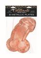 Glitterati Penis Plates - Rose Gold - 10in - 8 Per Pack