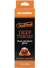 Goodhead Deep Throat Oral Anesthetic Spray Salted Caramel - 2oz