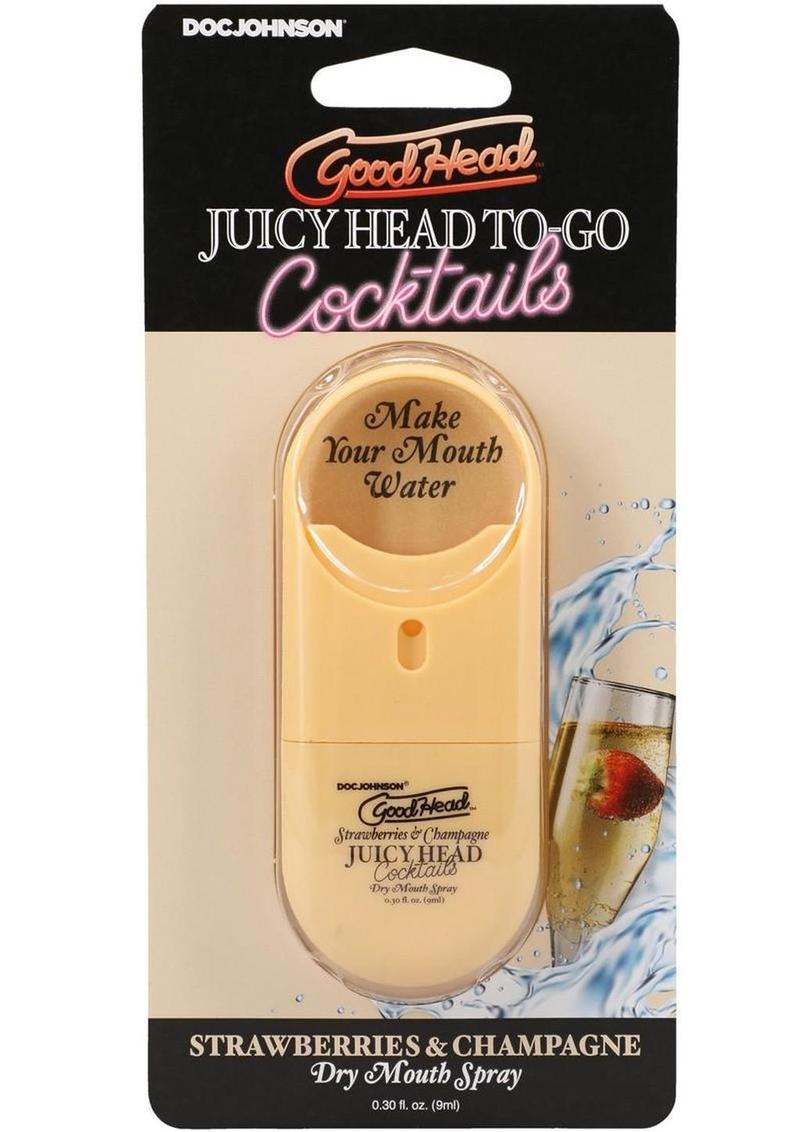 Goodhead Juicy Head Cocktails Dry Mouth Spray To-Go Strawberries and Champagne - .30oz