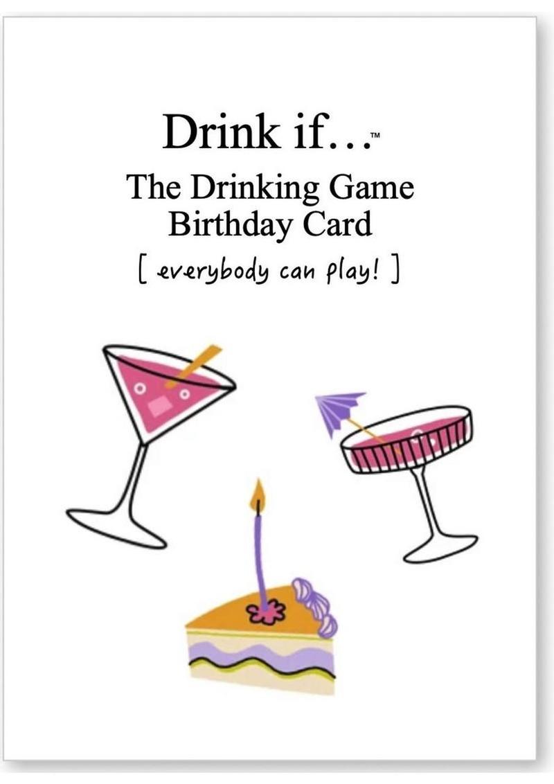 Greeting Card - Drink If... Card Game