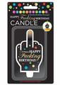 Happy F'n Birthday Fu Finger Candle - Multicolor