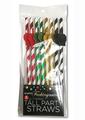 Happy F'n Birthday Tall Party Straws - Assorted Colors - 8 Per Pack