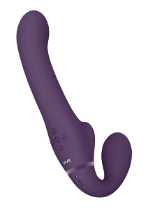 Realrock Crystal Clear Strapless Strap-On 6 - Clear/Purple