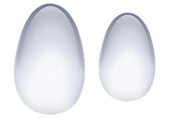 Le Wand Crystal Yoni Eggs Silicone Kegal Balls - Rose Quartz - Pink