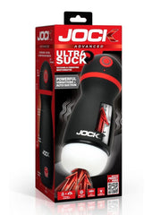 Jock Ultra Suck Sucking and Vibrating Rechargeable Masturbator - Black/White