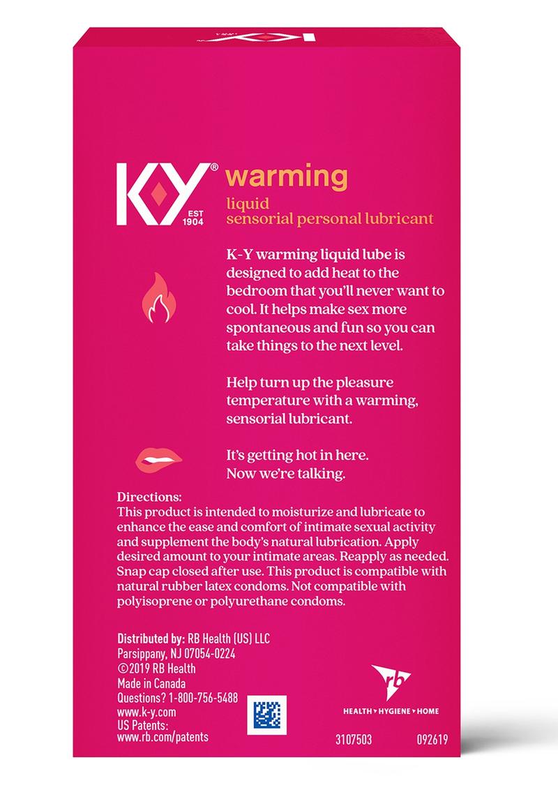 K-Y Warming Liquid Lubricant - 2.5 Oz