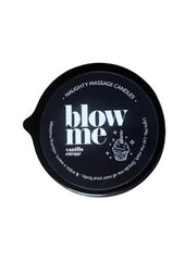 Kama Sutra Naughty Note Blow Me 2oz Massage Candle with Pour Spout Tin
