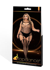 Key Hole Suspender Hose Bodystocking