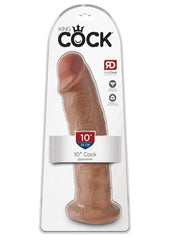 King Cock Realistic Dildo - Tan - 10in