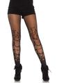 Leg Avenue Bat Wing Sheer Tights - Black - One Size
