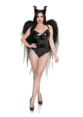 Leg Avenue Dark Enchantress Chiffon Wings and Horn Headband